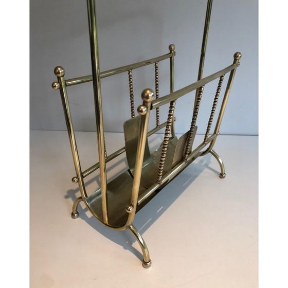 Image 1 of Vintage brass magazine rack, France 1970s