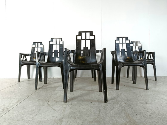 Image 1 of 6x Henry Massonnet Pierre Paulin Boston Chairs