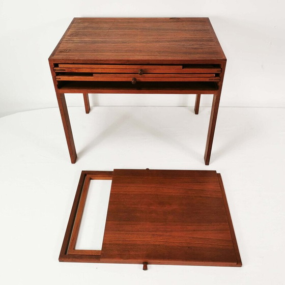 Image 1 of Set of 3 vintage teak side tables by I. Wikkelso for Cfc Silkeborg, Denmark 1960s