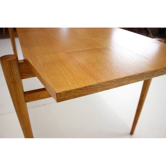 Image 1 of Vintage oak conference table by Dřevotvar, Czech 1970
