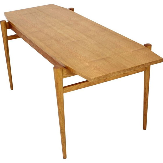 Image 1 of Vintage oak conference table by Dřevotvar, Czech 1970
