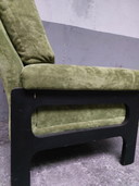 2 X Mid - Century Green Relax Chairs