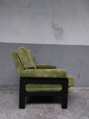 2 X Mid - Century Green Relax Chairs