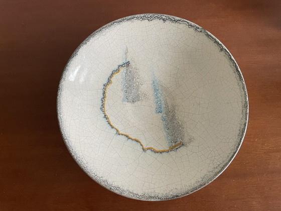 Image 1 of Art Deco Art Pottery Craquelé Bowl