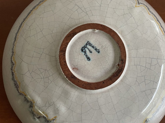 Image 1 of Art Deco Art Pottery Craquelé Bowl