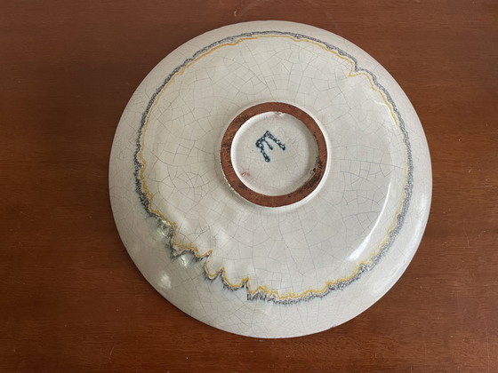 Image 1 of Art Deco Art Pottery Craquelé Bowl