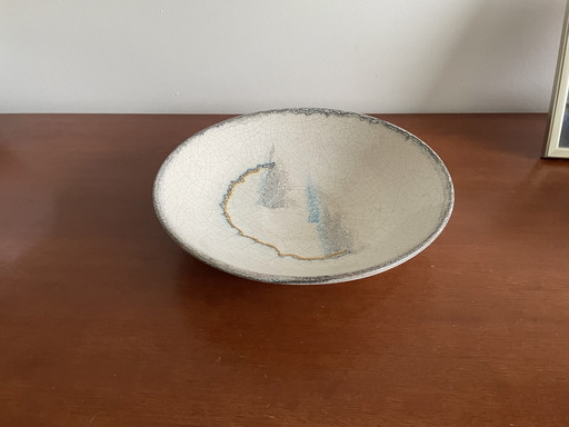 Art Deco Art Pottery Craquelé Bowl