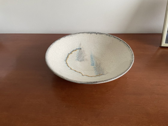 Image 1 of Art Deco Art Pottery Craquelé Bowl