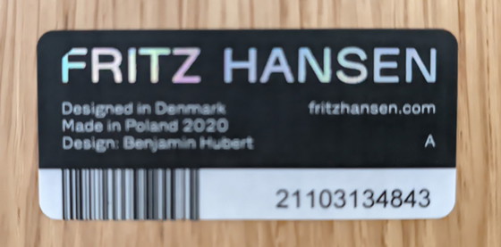 Image 1 of 6x chaises paires Fritz Hansen BH20