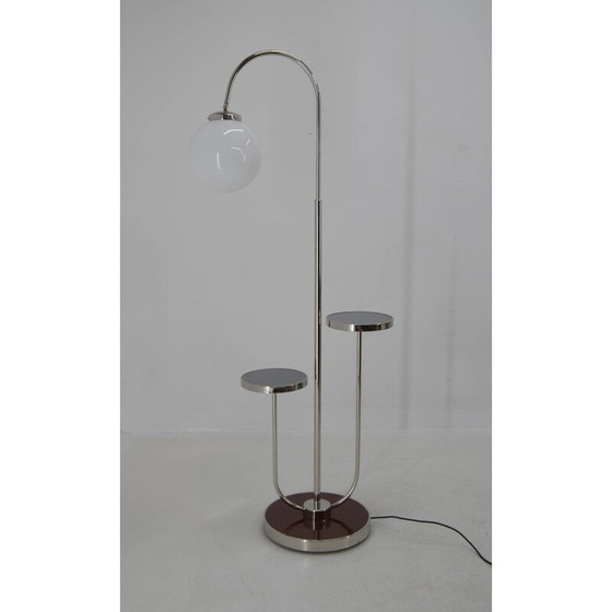 Image 1 of Lampada da terra vintage Bauhaus di Halabala, anni '40