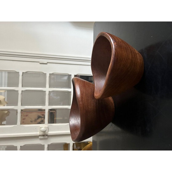 Image 1 of Pair of vintage teak salad bowls, 1960
