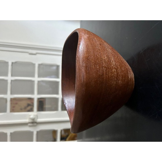 Image 1 of Pair of vintage teak salad bowls, 1960