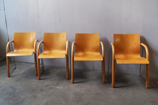 4x Thonet S320 chairs