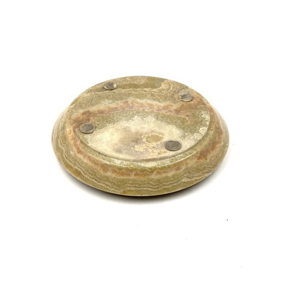 Image 1 of Vintage green onyx ashtray, Italy 1970s