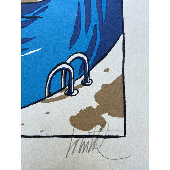 Image 1 of Serigrafia d'epoca delle tre palme di Jacques de Loustal, 2008