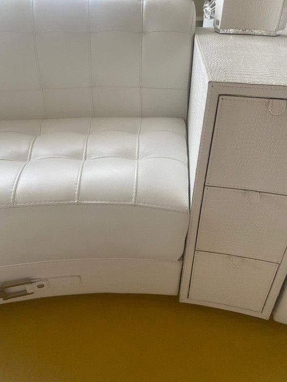 Image 1 of White Leather Sofa From Italian Brand Formitalia