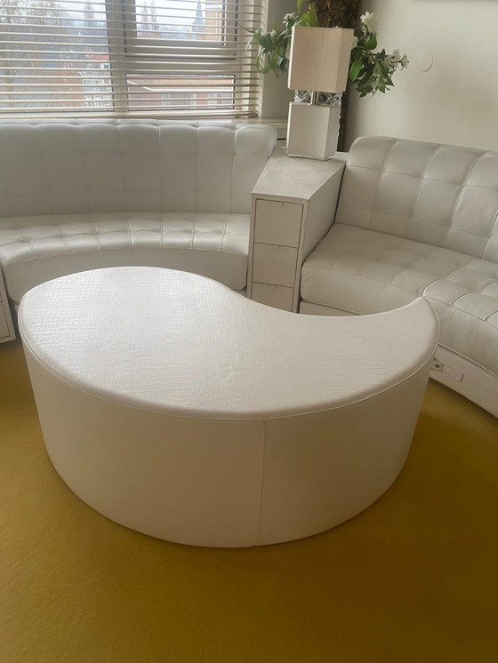 Image 1 of White Leather Sofa From Italian Brand Formitalia