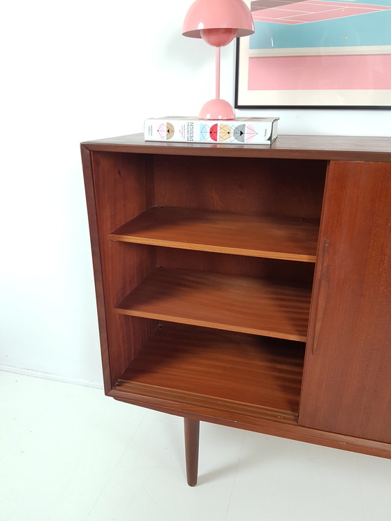 Image 1 of Credenza centrale in legno di teak danese d'epoca 