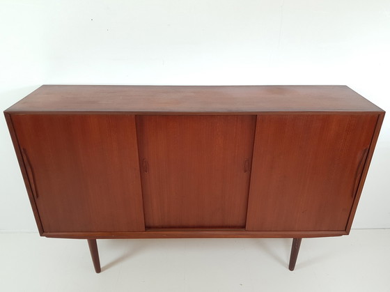 Image 1 of Credenza centrale in legno di teak danese d'epoca 
