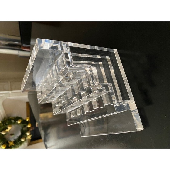 Image 1 of Vintage plexiglass letter holder for Guzzini, Italy 1970