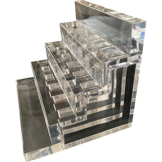 Image 1 of Vintage plexiglass letter holder for Guzzini, Italy 1970