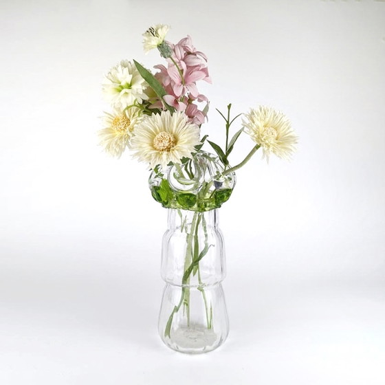 Image 1 of Italian Art Nouveau glass vase Solifleur Solofiore Hyacinth