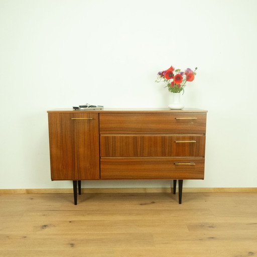 Shoe cabinet, walnut, 1960s