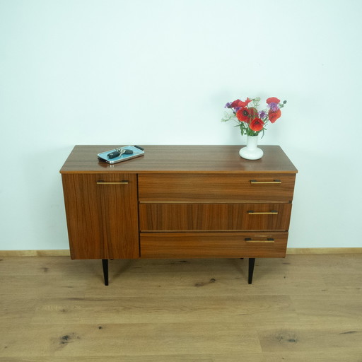 Shoe cabinet, walnut, 1960s