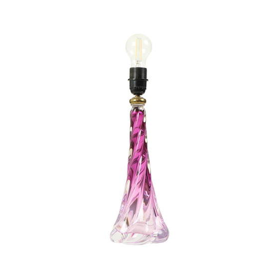 Image 1 of Purple Table Lamp Val Saint Lambert