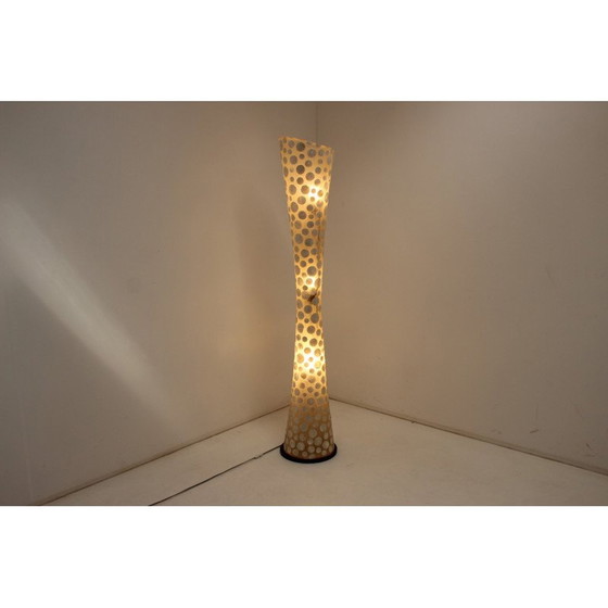 Image 1 of Lampada da terra vintage in plastica e legno, Cecoslovacchia, anni '70