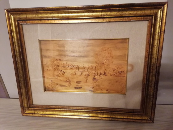 Image 1 of Very Beautiful Set Wood Sculpture By Valentino Palmisano