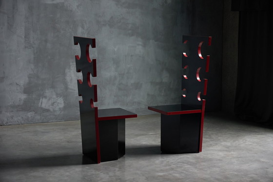 Image 1 of Pair of Vintage Mario Sabot Sculptural Chairs by Max Papiri 1970s