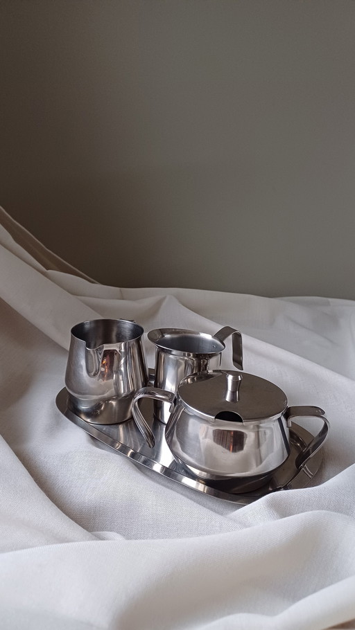 Chrome Stainless Steel, 4 -Piece Set!