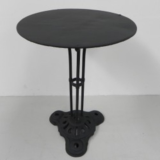 Image 1 of Table de bistrot en acier Base en fer - 1930s