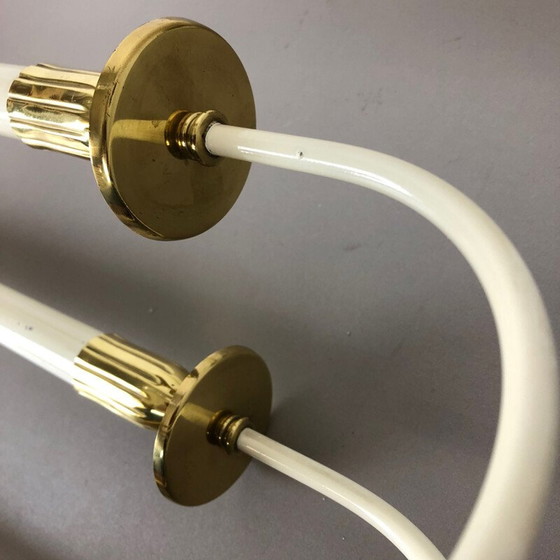 Image 1 of Pair of vintage brass wall sconces by Vereinigte Werkstätten München Germany, Germany 1950