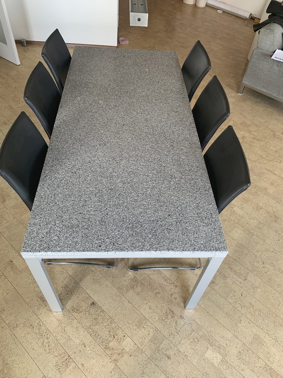 Image 1 of Ronald Schmitz design dining table + 6x chair