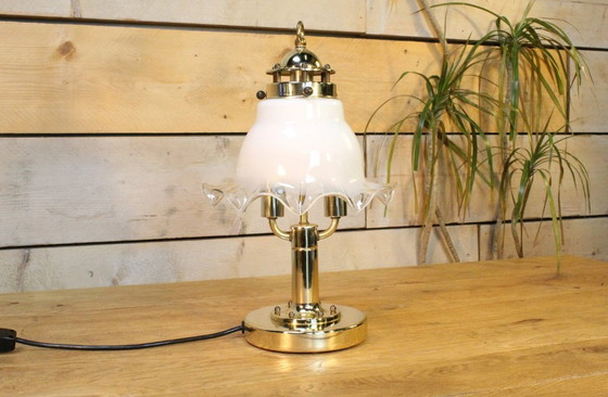 Image 1 of Peiil & Putzler Regency Table Lamp With Fazzeleto Shade.