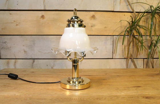 Image 1 of Peiil & Putzler Regency Table Lamp With Fazzeleto Shade.