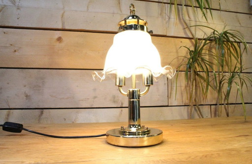 Peiil + Putzler Regency Table Lamp With Fazzeleto Shade.