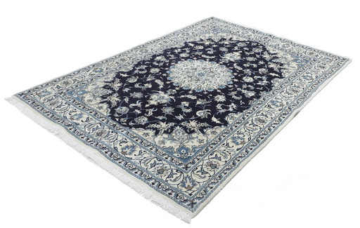 Original hand-knotted Persian carpet Nain 12 La 242 X 170 Cm