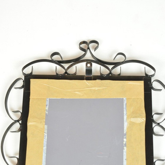 Image 1 of Mid-century rectangular mirror made of metalwork, Germany 1970s