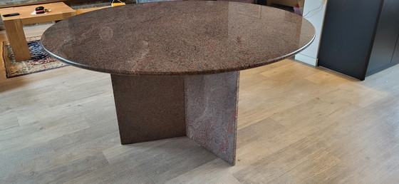 Image 1 of Red Granite Table