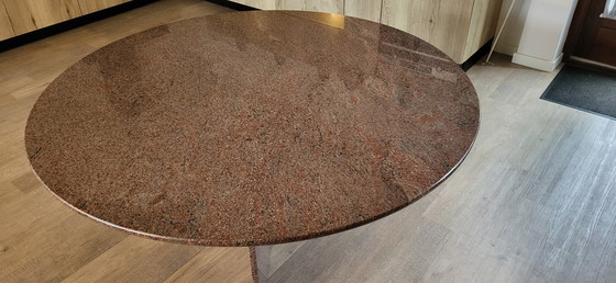 Image 1 of Red Granite Table