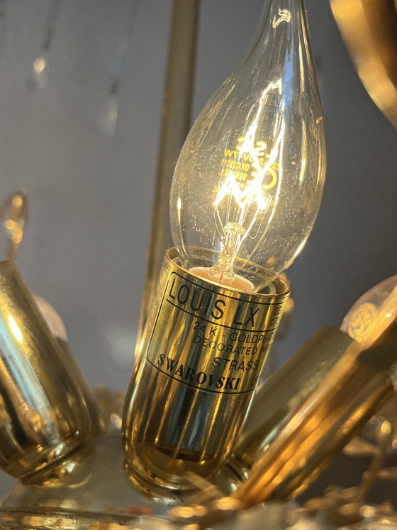 Image 1 of Lampadario a sospensione con fiore Swarovski di marca XL in cristallo 