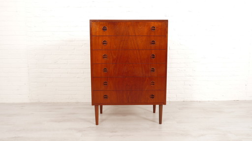 Dresser | Danish Design | Teak | 6 Drawers | 106 Cm