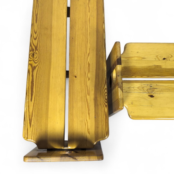 Image 1 of Set da pranzo scultoreo in pino di Gilbert Marklund per Furusnickarn Ab, anni '70