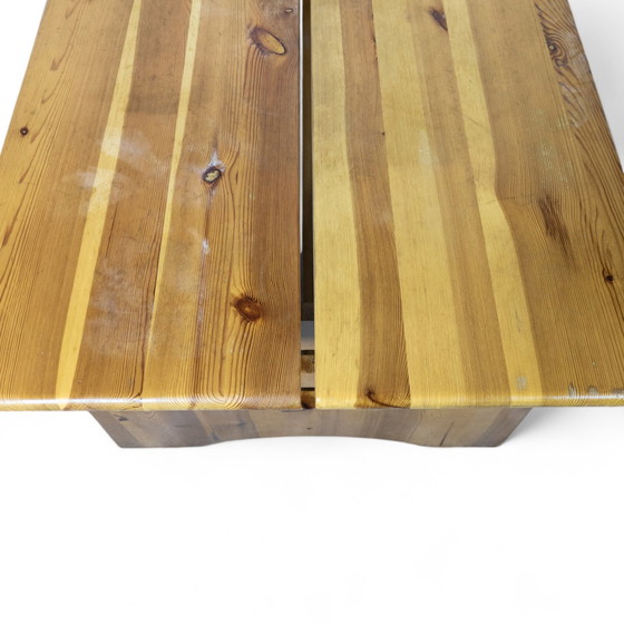 Image 1 of Set da pranzo scultoreo in pino di Gilbert Marklund per Furusnickarn Ab, anni '70