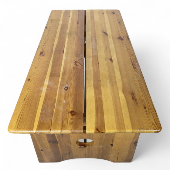 Image 1 of Set da pranzo scultoreo in pino di Gilbert Marklund per Furusnickarn Ab, anni '70