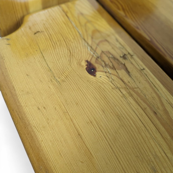 Image 1 of Set da pranzo scultoreo in pino di Gilbert Marklund per Furusnickarn Ab, anni '70