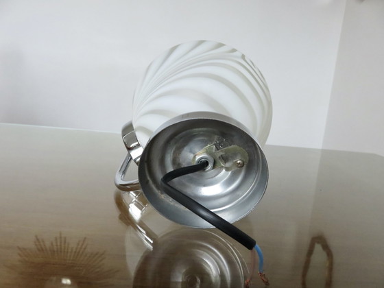 Image 1 of Wall Lamp In Murano Glass And Chromed Metal, 1970